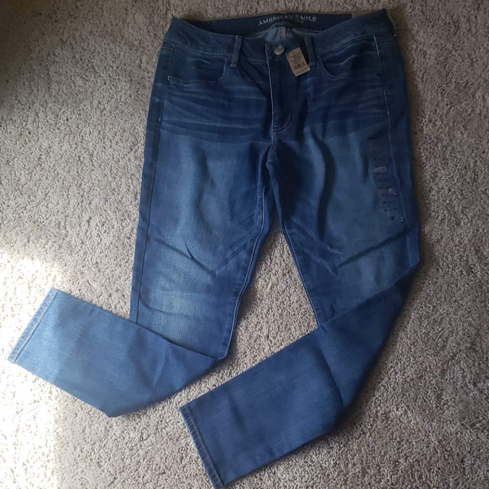 Ae low rise jeggings 14r
